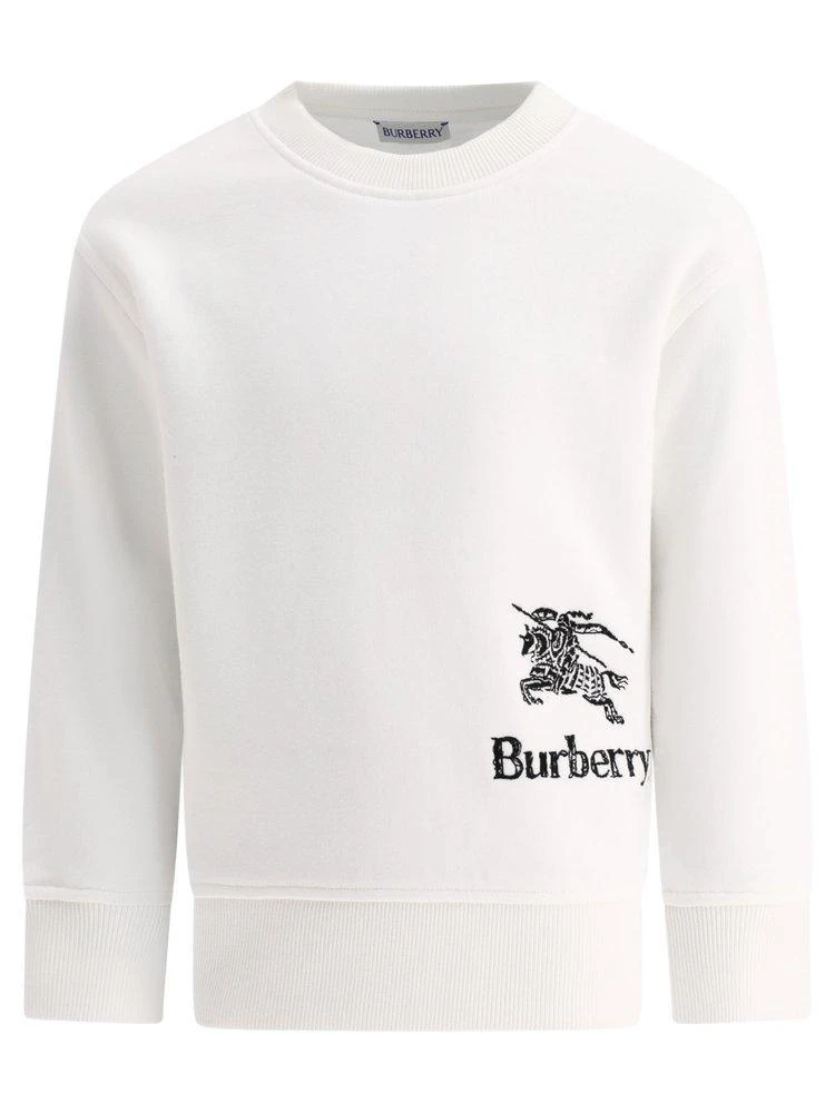 Burberry Kids Burberry Kids Logo Embroidered Crewneck Sweatshirt 1