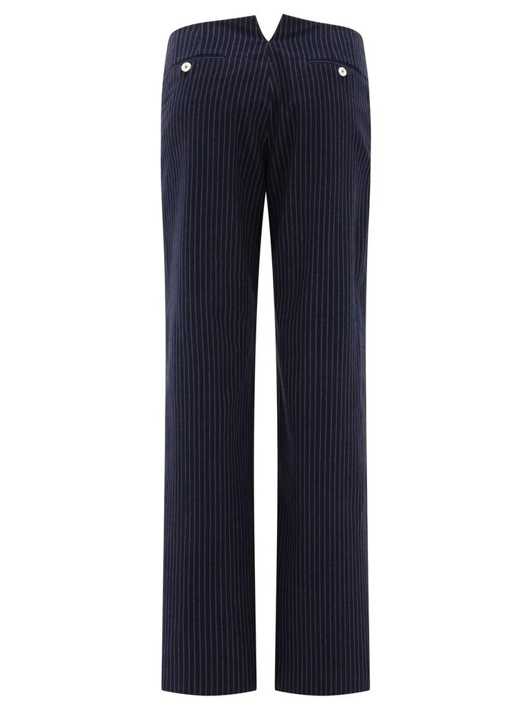 INES DE LA FRESSANGE Ines De La Fressange Pinstripe Wide Leg Pants 2