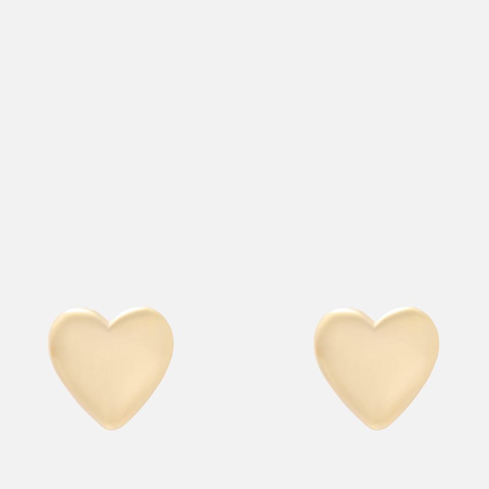 ASTRID & MIYU Astrid & Miyu Heart 18K Gold-Plated Sterling Silver Earrings