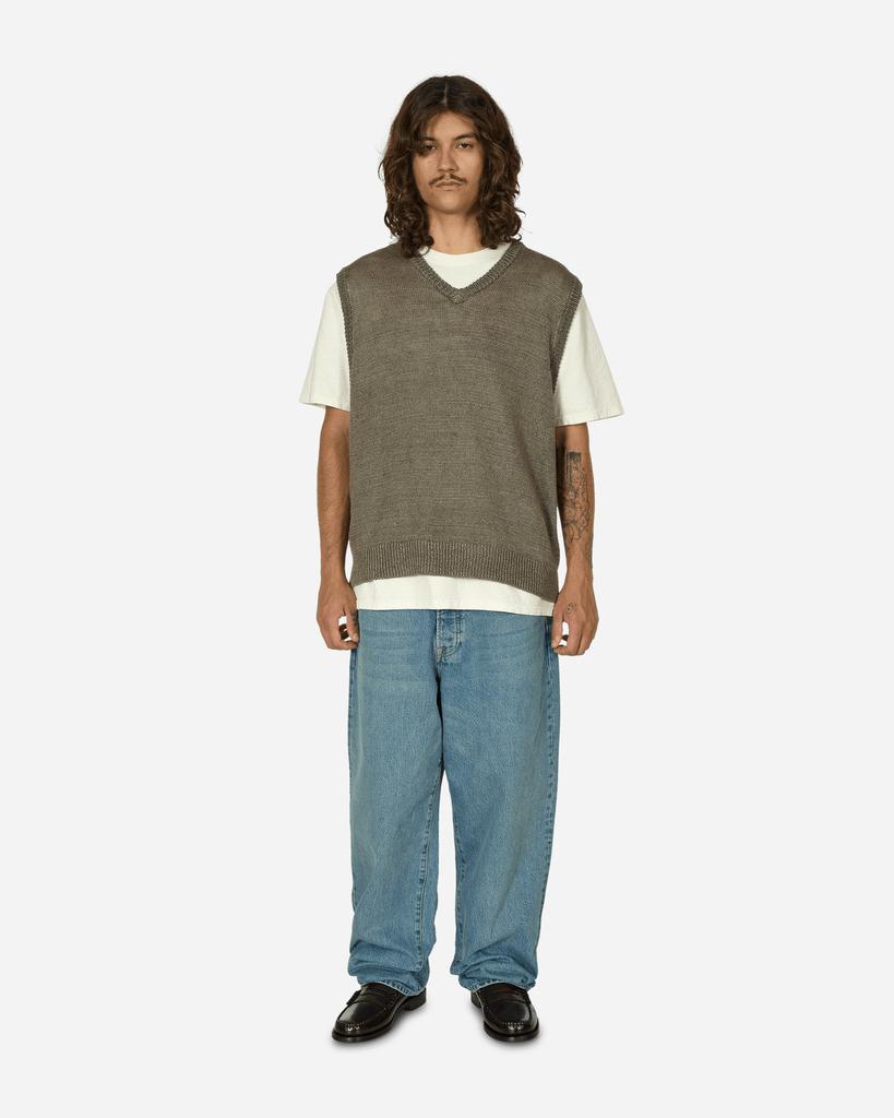 Shop Loose Knit Linen Vest Stone on Sale at BeyondStyle