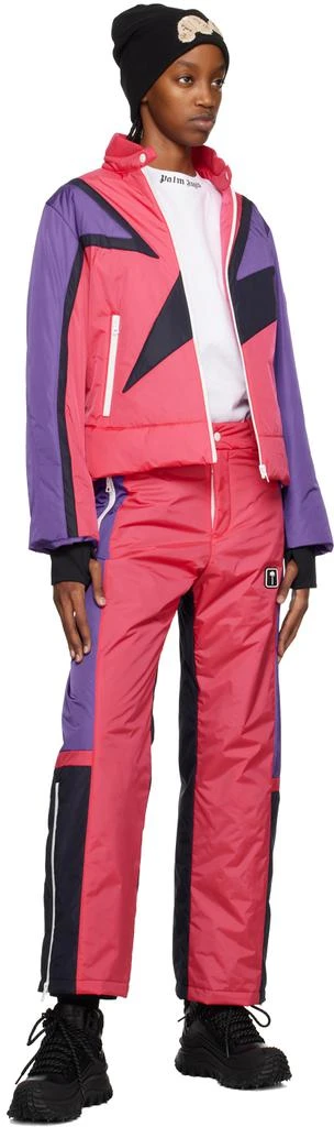 Palm Angels Pink Thunderbolt Ski Pants 4