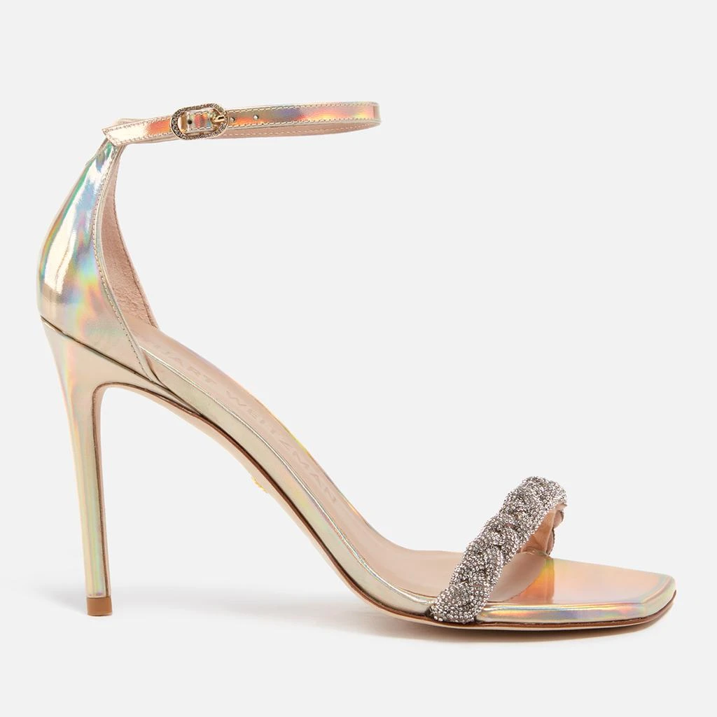 Stuart Weitzman Nudistcurve 100 Leather Heeled Sandals 1