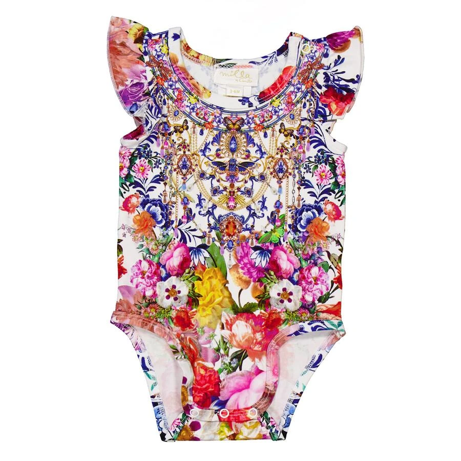 Camilla Girls Pink Frill Bodysuit 1