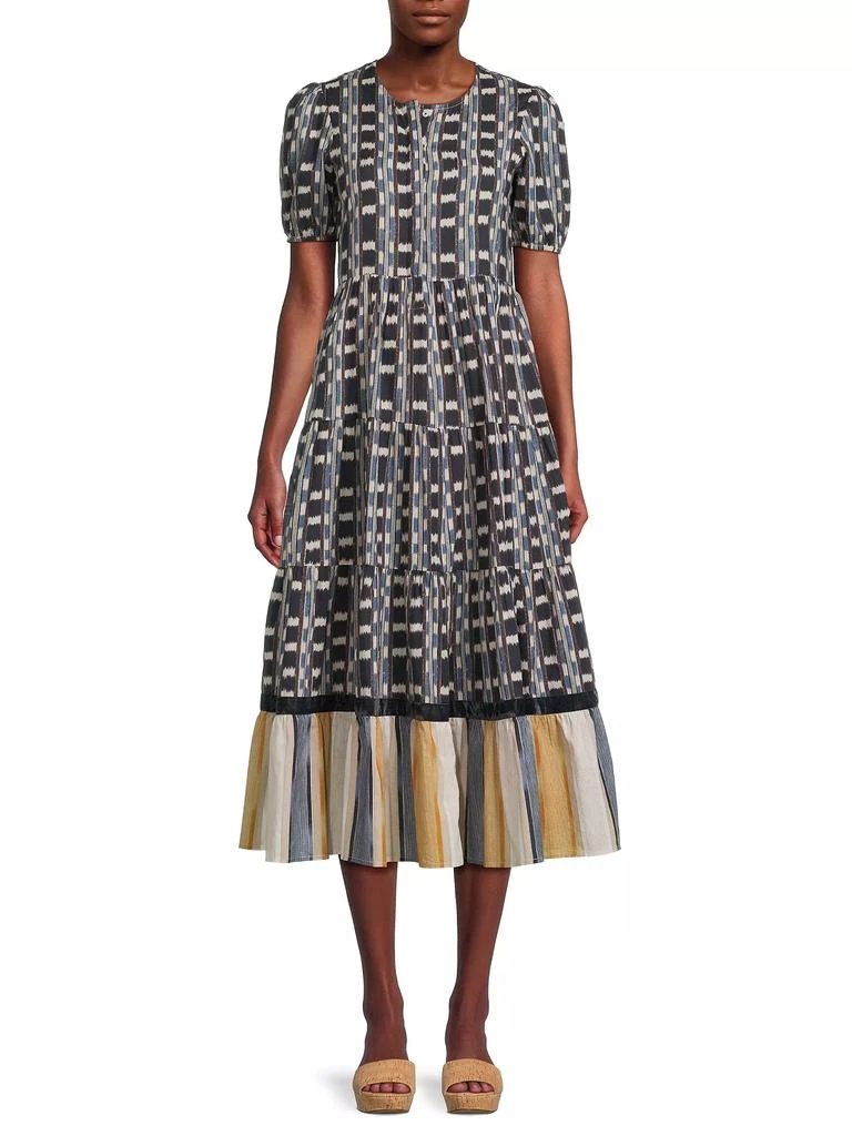 Ro's Garden Daphne Cotton Midi-Dress 3