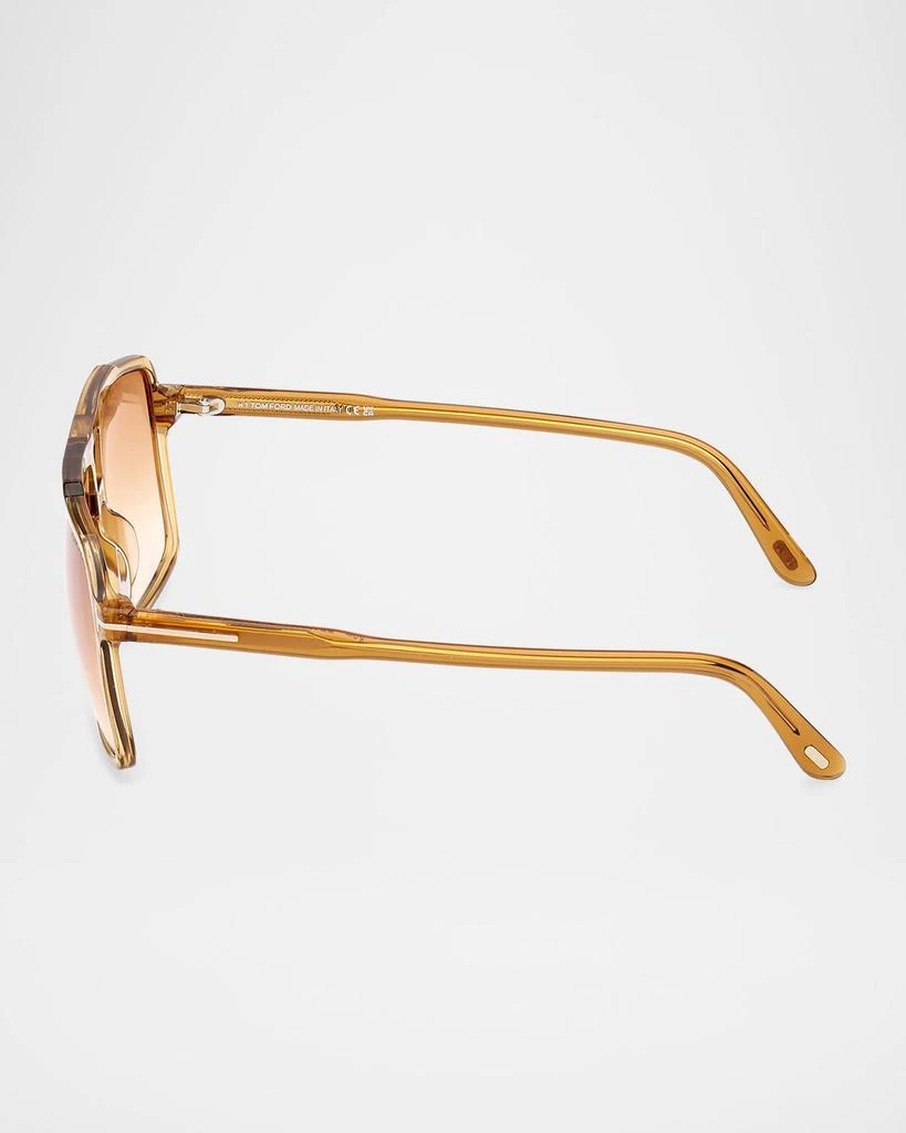 Tom Ford Men's Kemp Acetate Rectangle Sunglasses 4