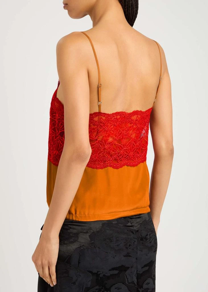 Dries Van Noten Callie lace-embellished chiffon top 3