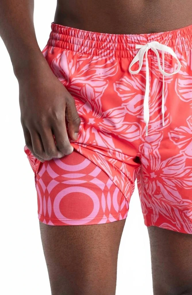 Chubbies Swim Trunks In Raspberry 4