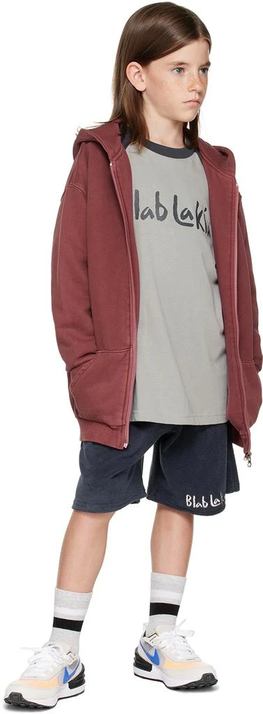 BlabLakia Kids Navy Embroidered Shorts 4