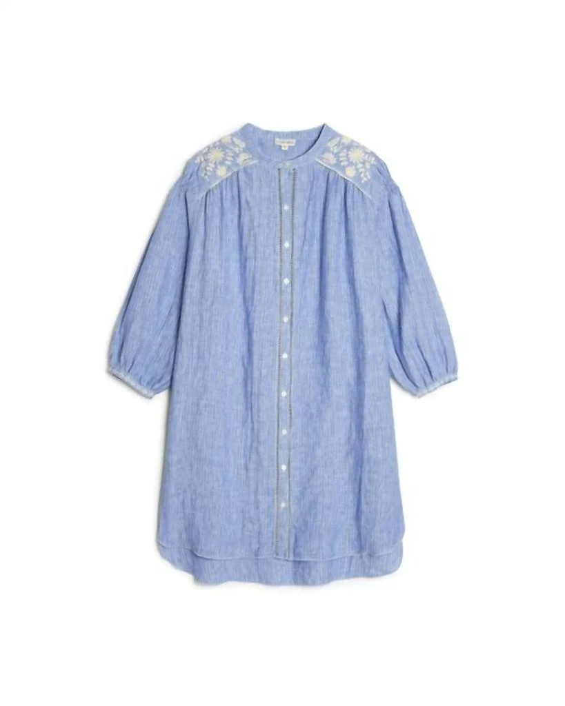 Louise Misha Nilou Dress In Blue Stripes 2