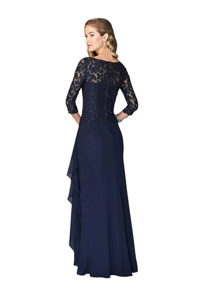 La Femme La Femme - Laced V-Neck Column Dress 3