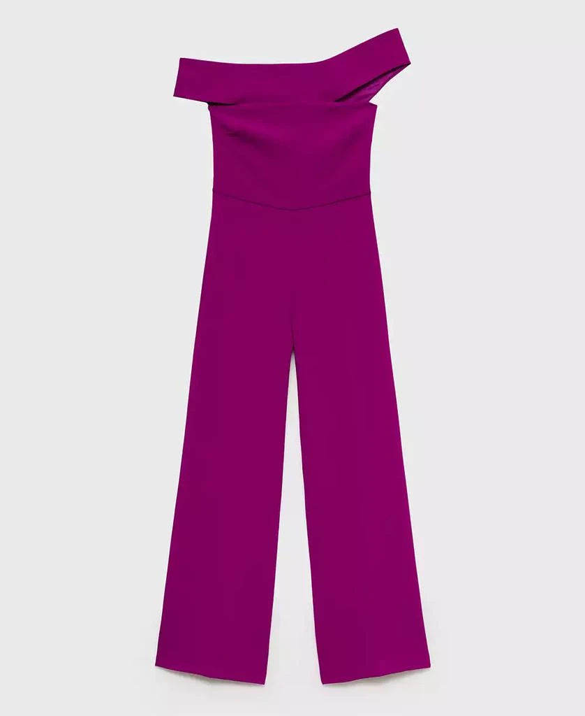 Mango Women's Asymmetric Neck Long Jumpsuit 6