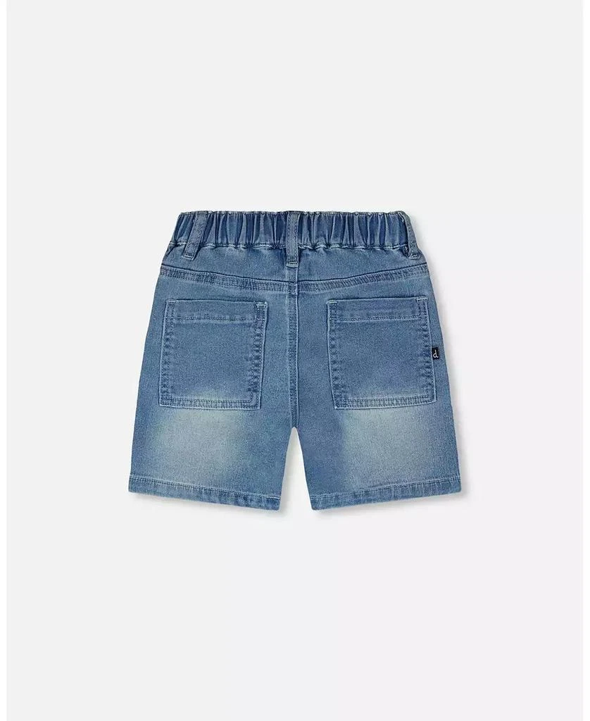 Deux par Deux Baby Boys French Terry Denim Shorts 4