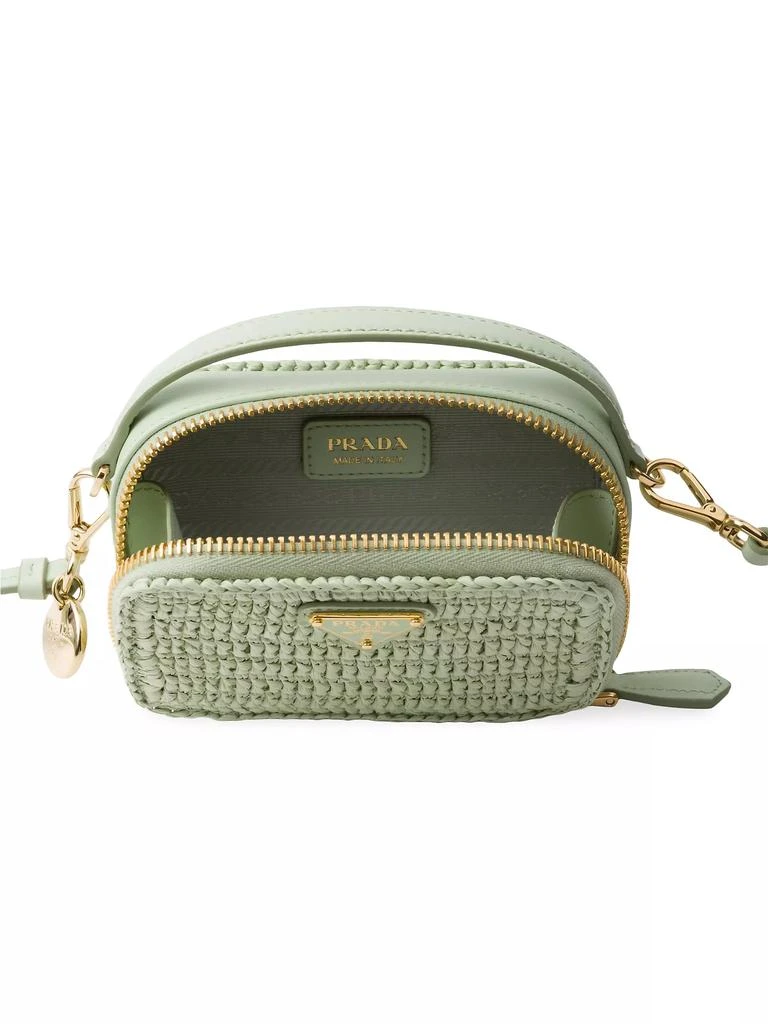 Prada Crochet and Leather Mini Pouch 4