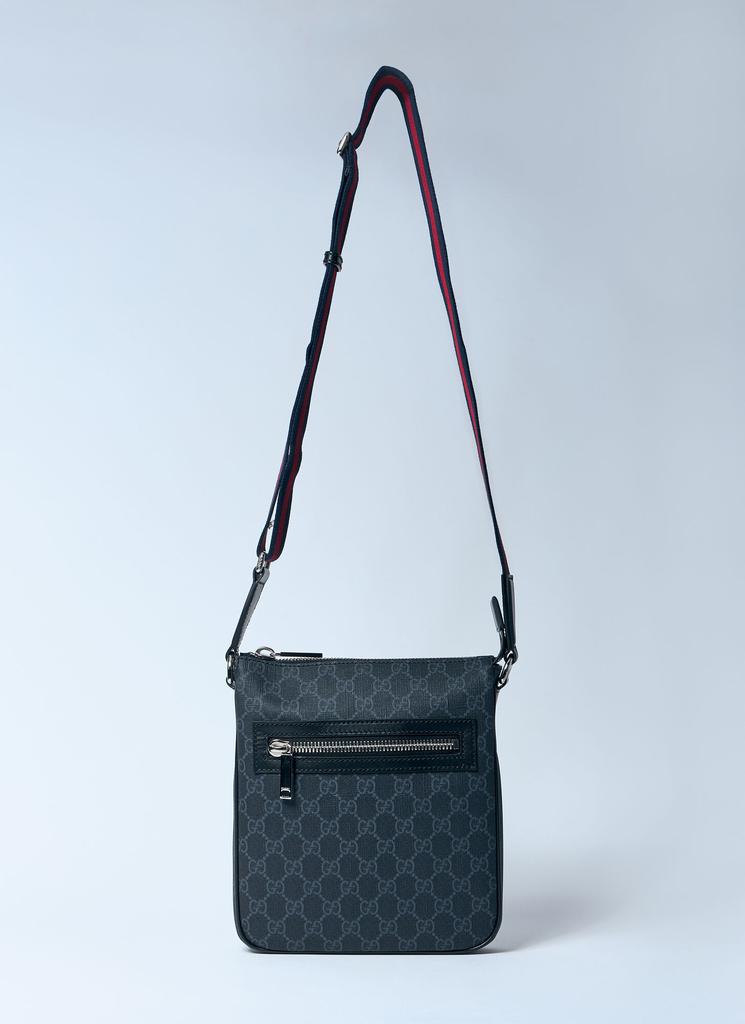 バッグ GUCCI GG Messenger Bag Gucci GG Web Messenger Bag Black / Red / Green Canvas | Luxe