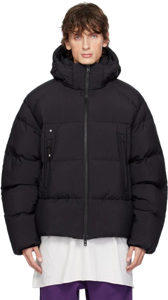 Y-3 Black Puffer Down Jacket 1