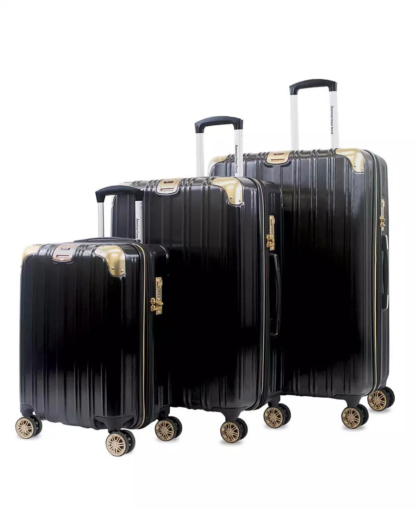 American Green Travel Melrose S Anti-Theft Hardside Spinner Luggage, Set of 3 1