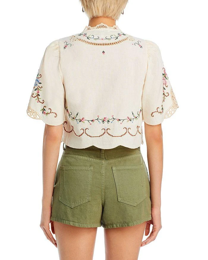 Sea Edwina Embroidered Cropped Top 3