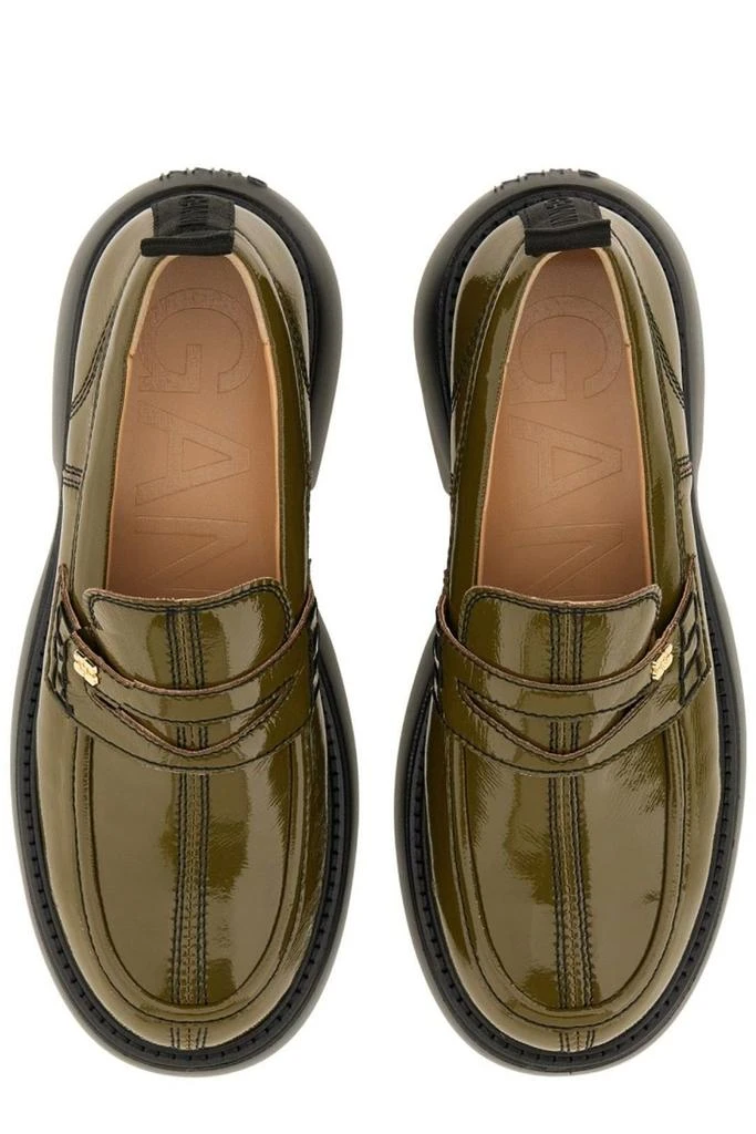 Ganni Ganni Polished Slip-On Loafers 5