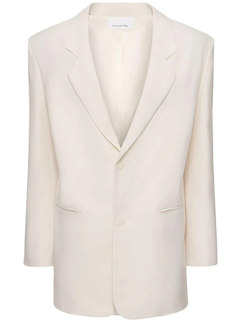 THE FRANKIE SHOP Aiden Linen & Viscose Blazer 1