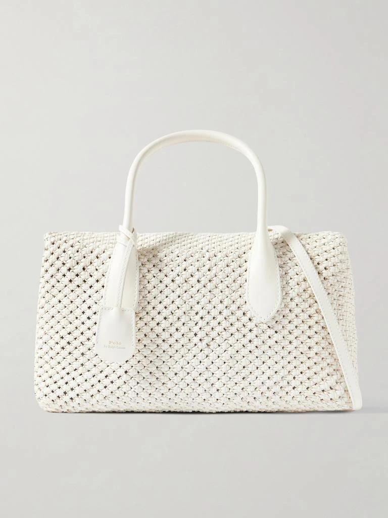 Ralph Lauren Woven Leather Duffel Bag