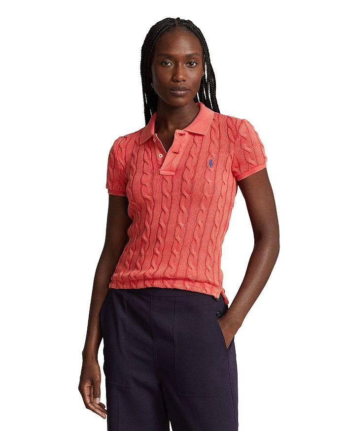 Ralph Lauren Cable Knit Polo Shirt