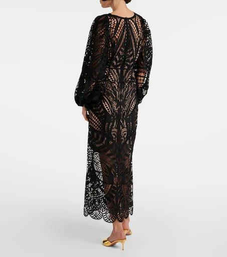 Farm Rio Nature guipure lace maxi dress 3