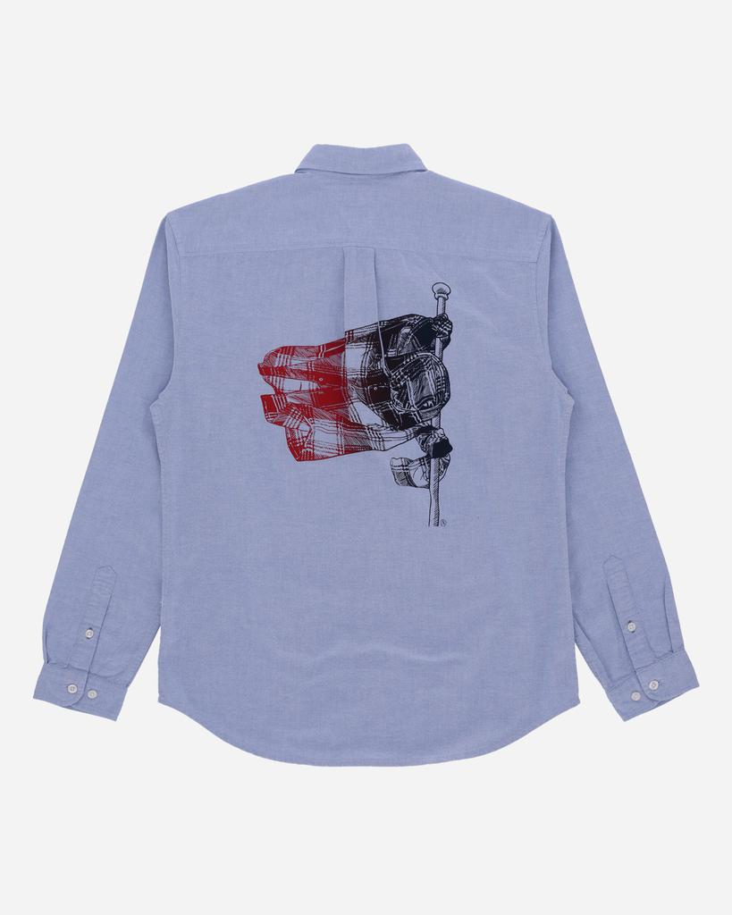 Aries Tommy x Aries Remade: Overprinted Pocket Shirt Blue