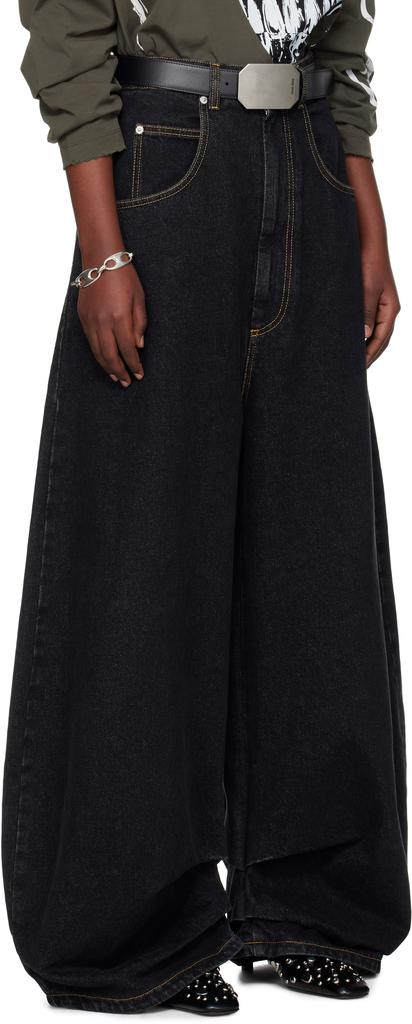 LU'U DAN Black Double XL Jeans