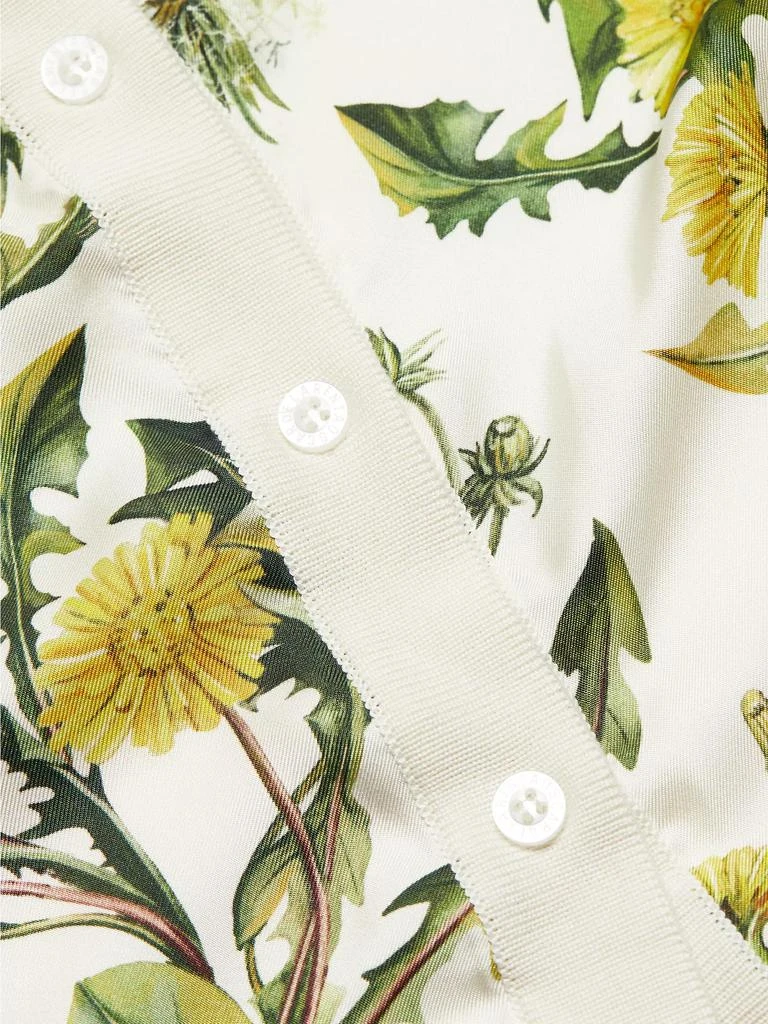 Oscar de la Renta Dandelion Silk-Blend Cardigan 7