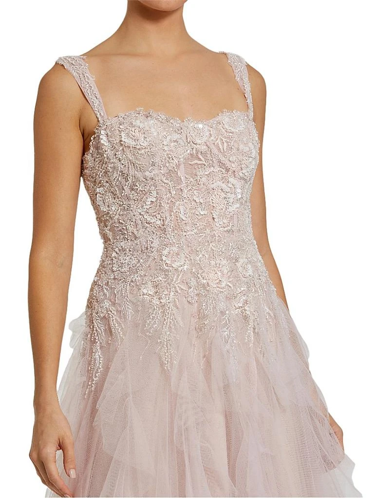 Mac Duggal Prom Tulle Bustier Fit & Flare Gown 3