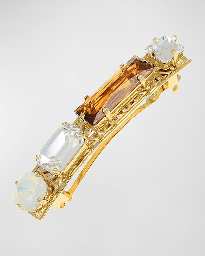 L. Erickson Caspio Crystal French Barrette