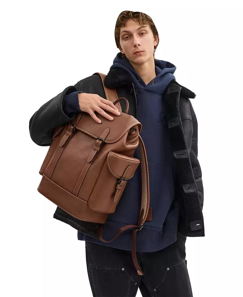 Coach In Signature Canvas Hitch Backpack 2