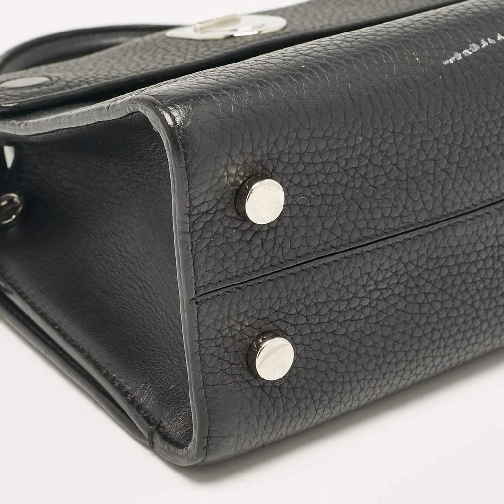 Dior Dior Black Leather Mini Diorever Top Handle Bag 19