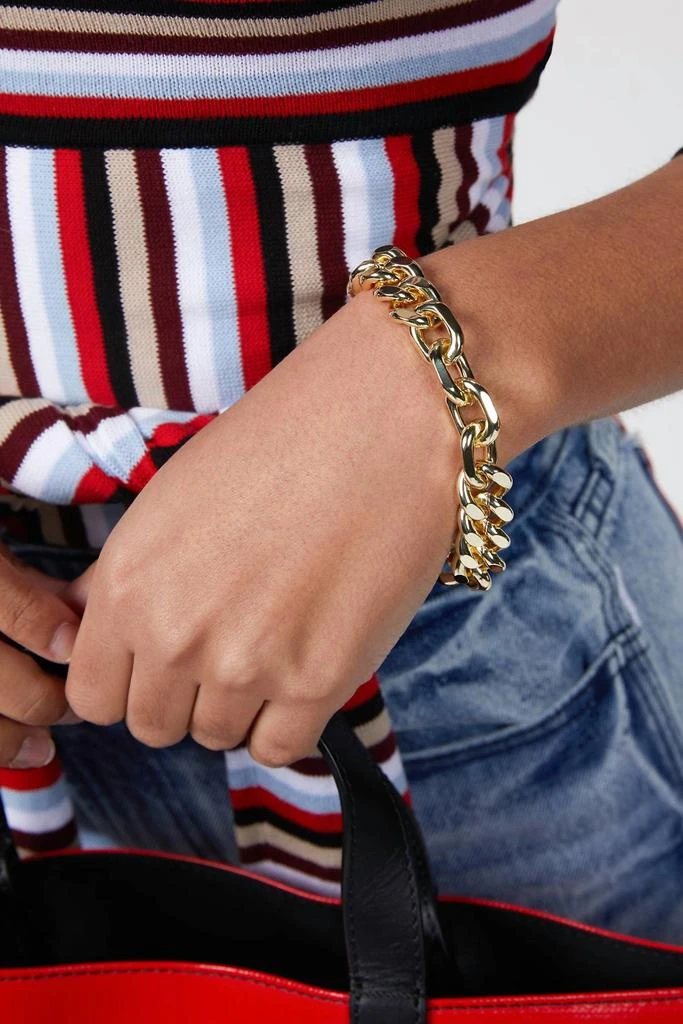 F+H Studios Mixed Up Statement Bracelet In Gold 3