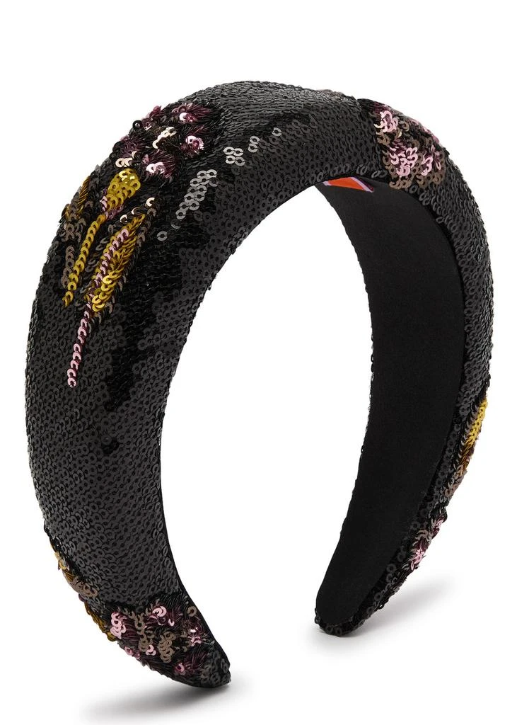 LA DOUBLE J Medici sequin-embellished headband 1