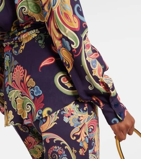 ETRO Printed wrap top 6