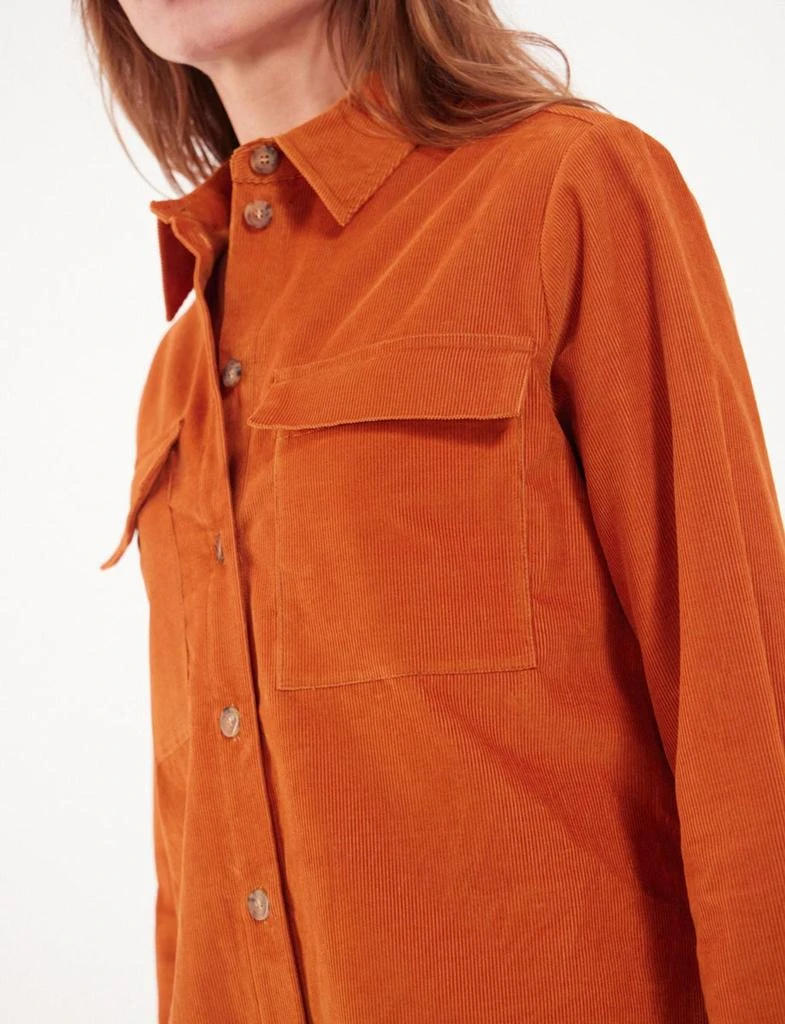 INES DE LA FRESSANGE Chandler orange velvet shirt 3