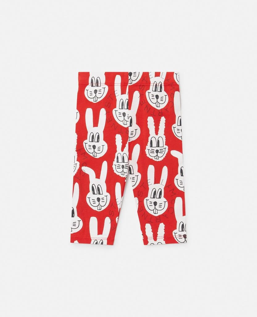 Stella McCartney Stella McCartney - Rabbit Print Leggings, Red, Size: 9m 1