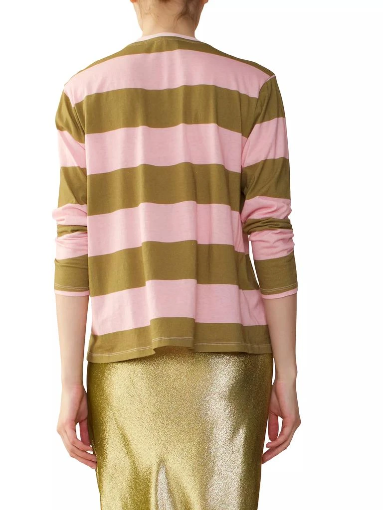 Cynthia Rowley Striped Cotton Long-Sleeve Shirt 4