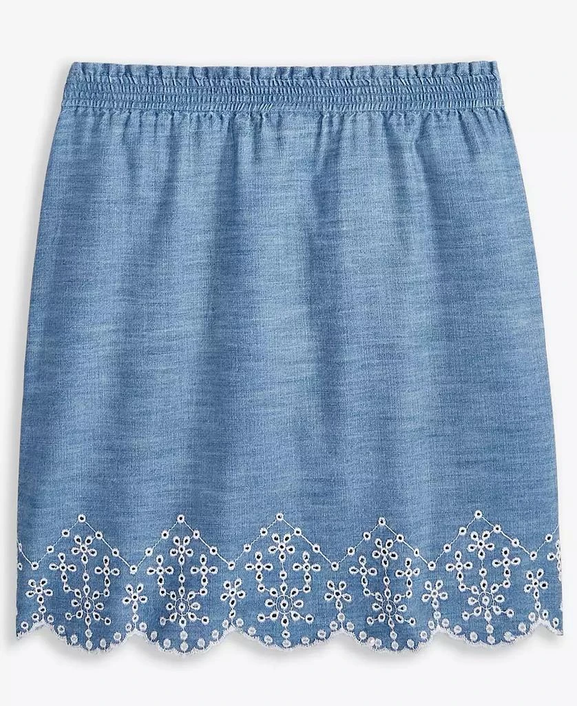 Epic Threads Kid Girl Eyelet-Trim Chambray Skirt, Exclusively at Macy's 2