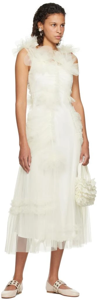 Molly Goddard SSENSE Exclusive Off-White Jaya Midi Dress 5