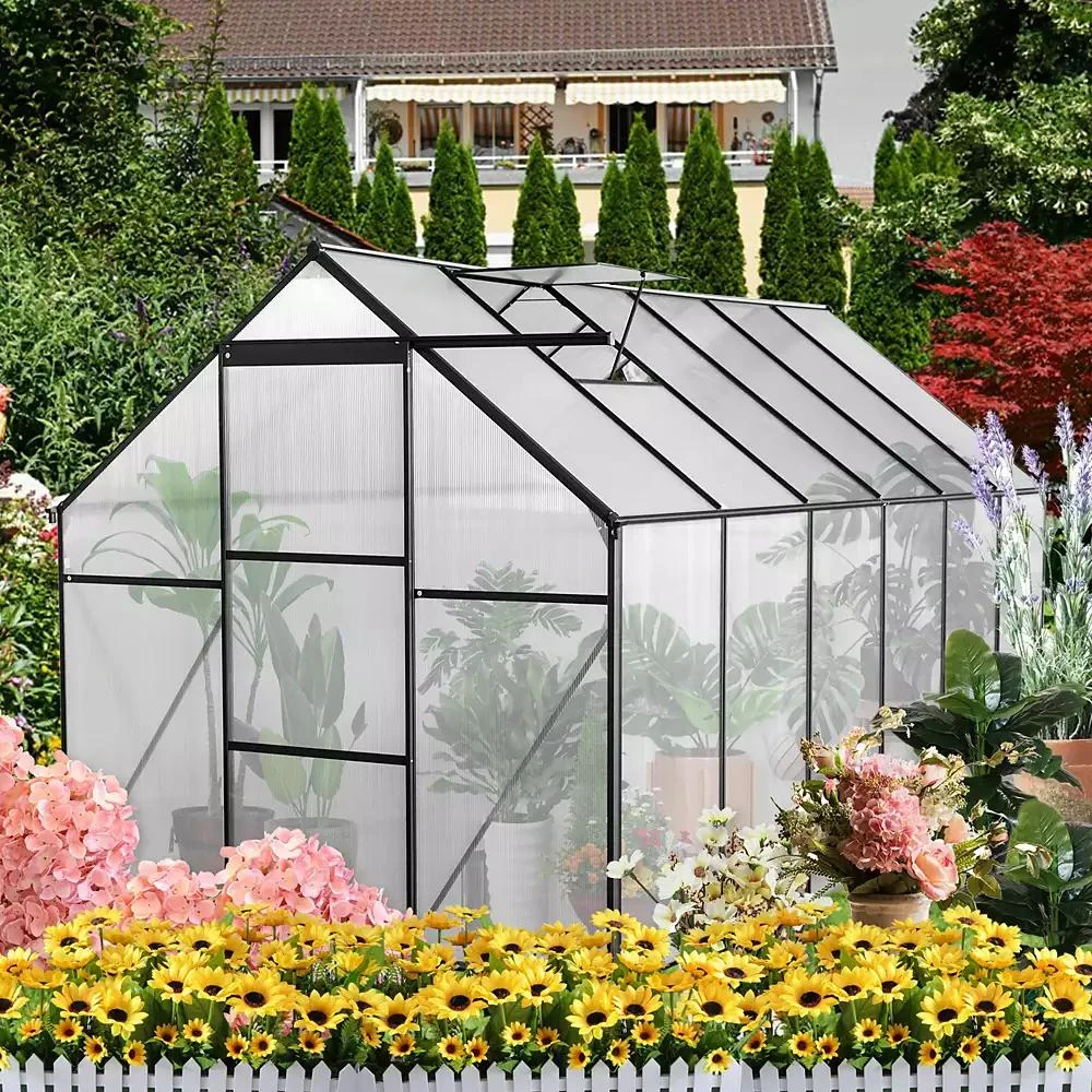 Streamdale Furniture 6x12 FT Heavy-Duty All-Season Greenhouse with Aluminum Base 5