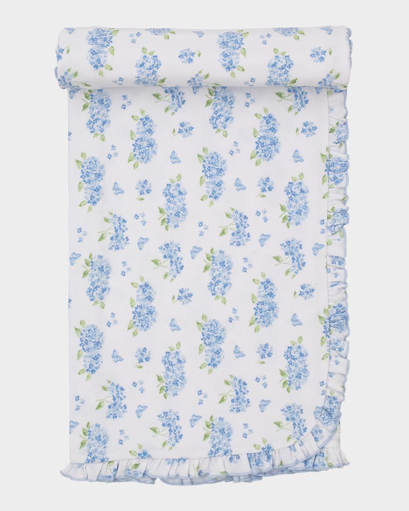 Kissy Kissy Girl's Heavenly Hydrangeas Cotton Blanket