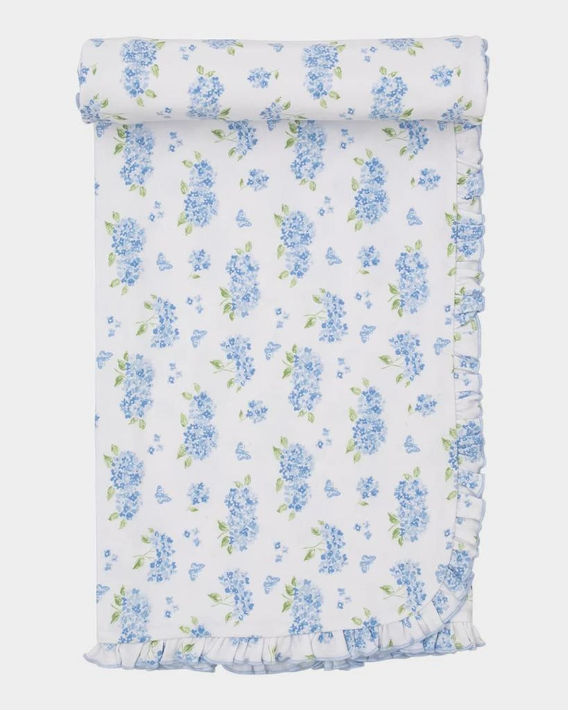 Kissy Kissy Girl's Heavenly Hydrangeas Cotton Blanket 1