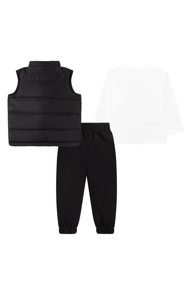NIKE Colorblock Puffer Vest, Long Sleeve Tee & Joggers Set 2