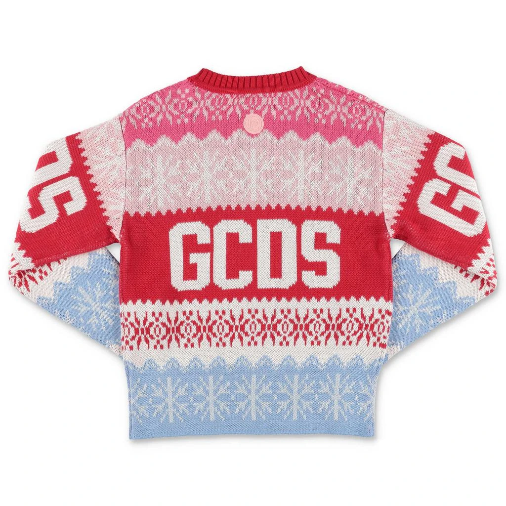 GCDS GCDS Kids Logo Intarsia Knitted Jumper 2