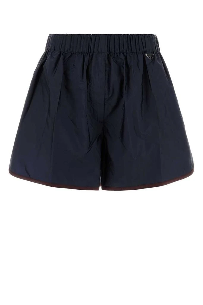 Prada Prada Triangle-Logo Elasticated Waistband Shorts 1