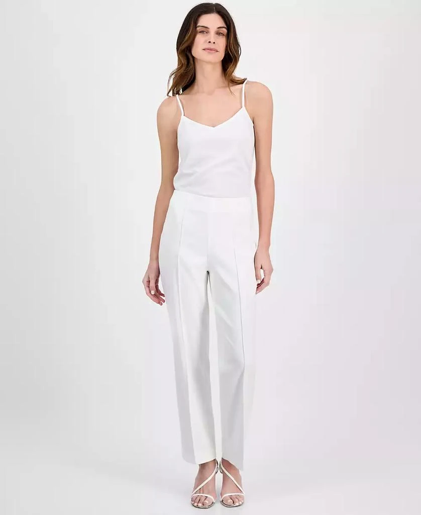 Anne Klein Women's Pull-On Front-Seam Trousers 1