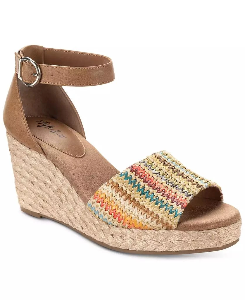 Style & Co Women's Seleeney Wedge Sandals, Created for Macy's 1