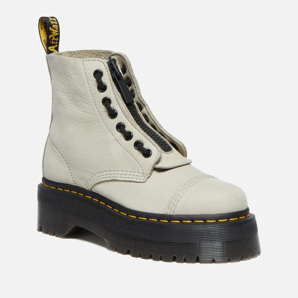 Dr. Martens DR. MARTENS WOMEN'S SINCLAIR LEATHER ZIP FRONT BOOTS 1
